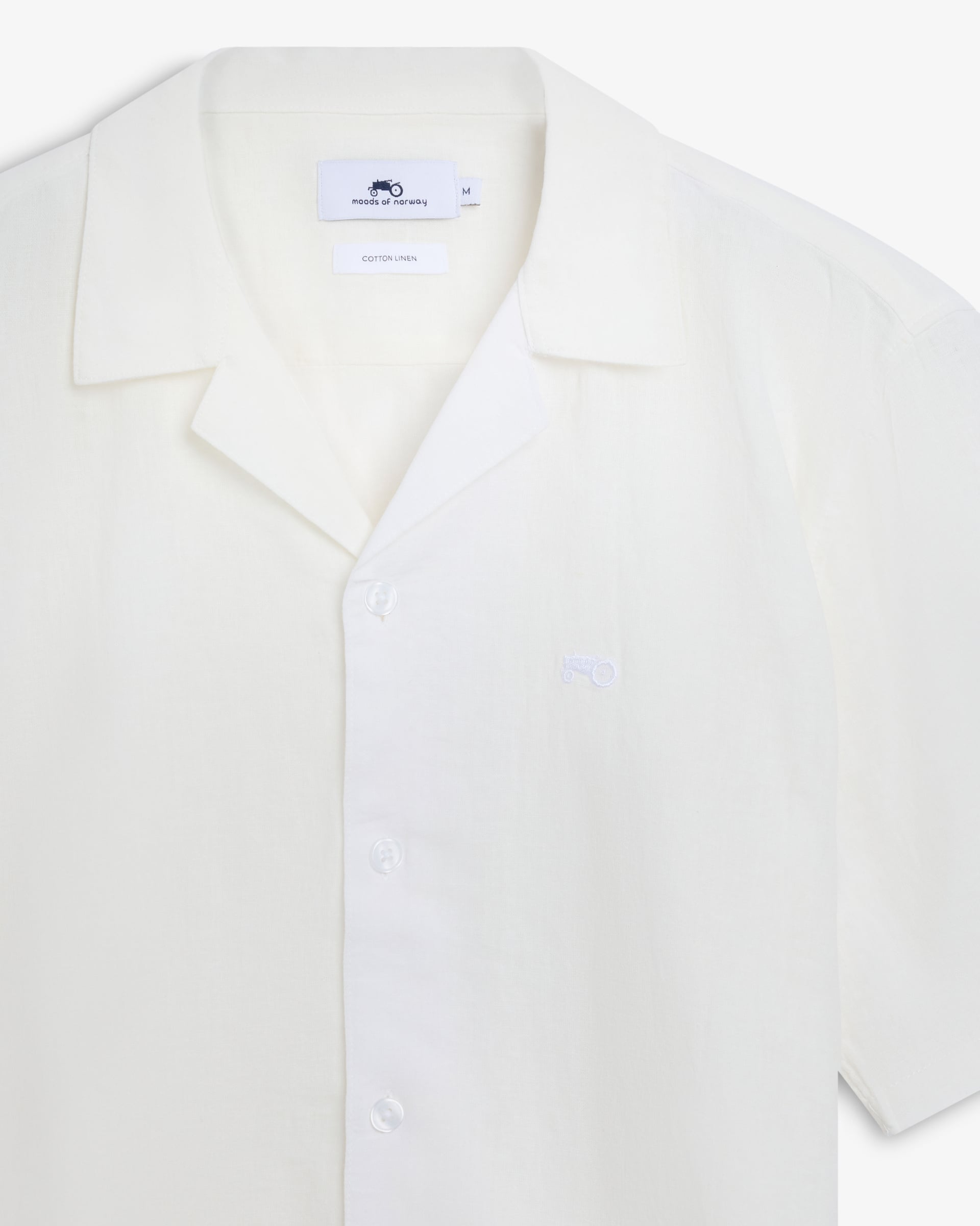 Linen Cotton Shirt SS White 2