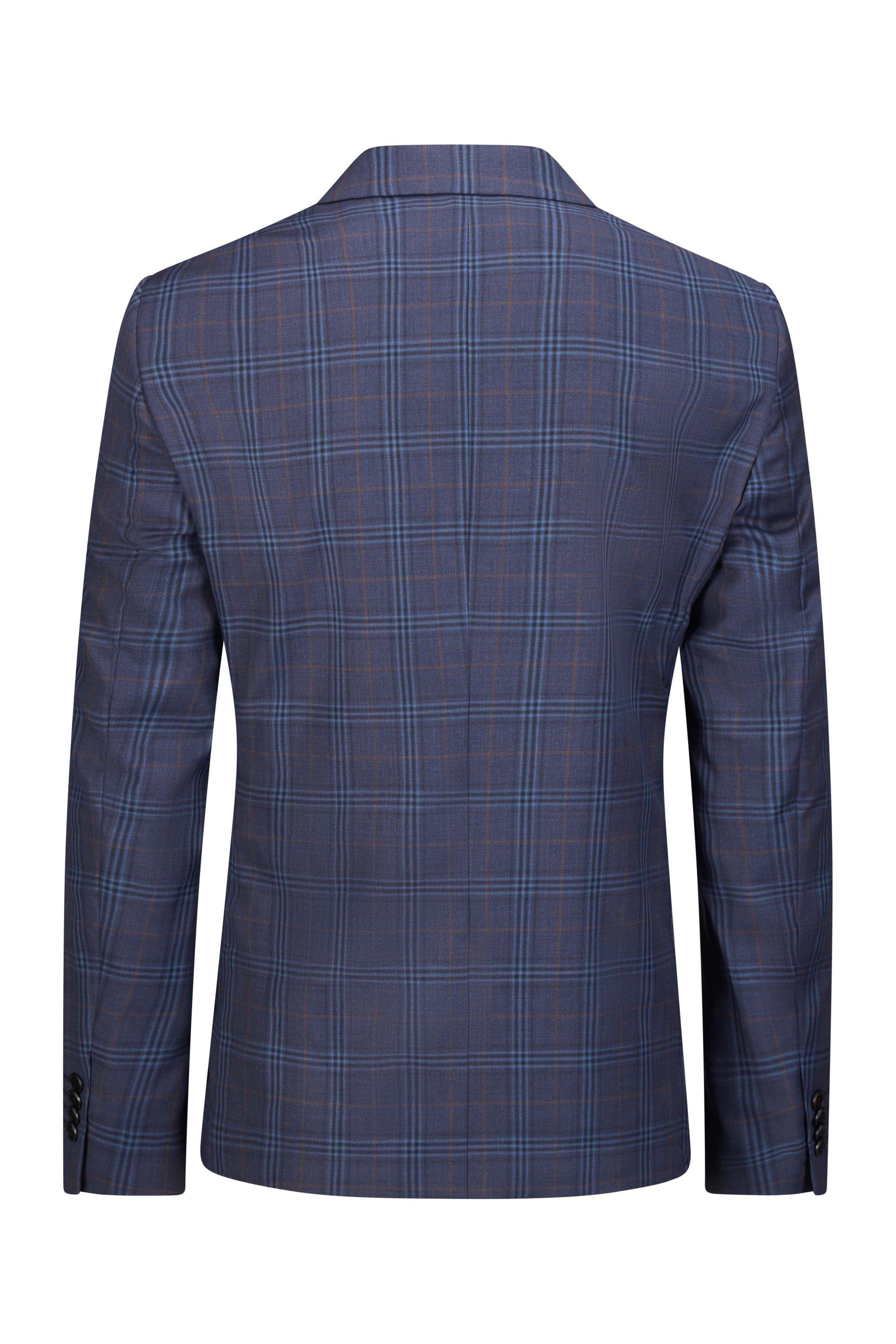 Big Check Jacket Dark Blue 2