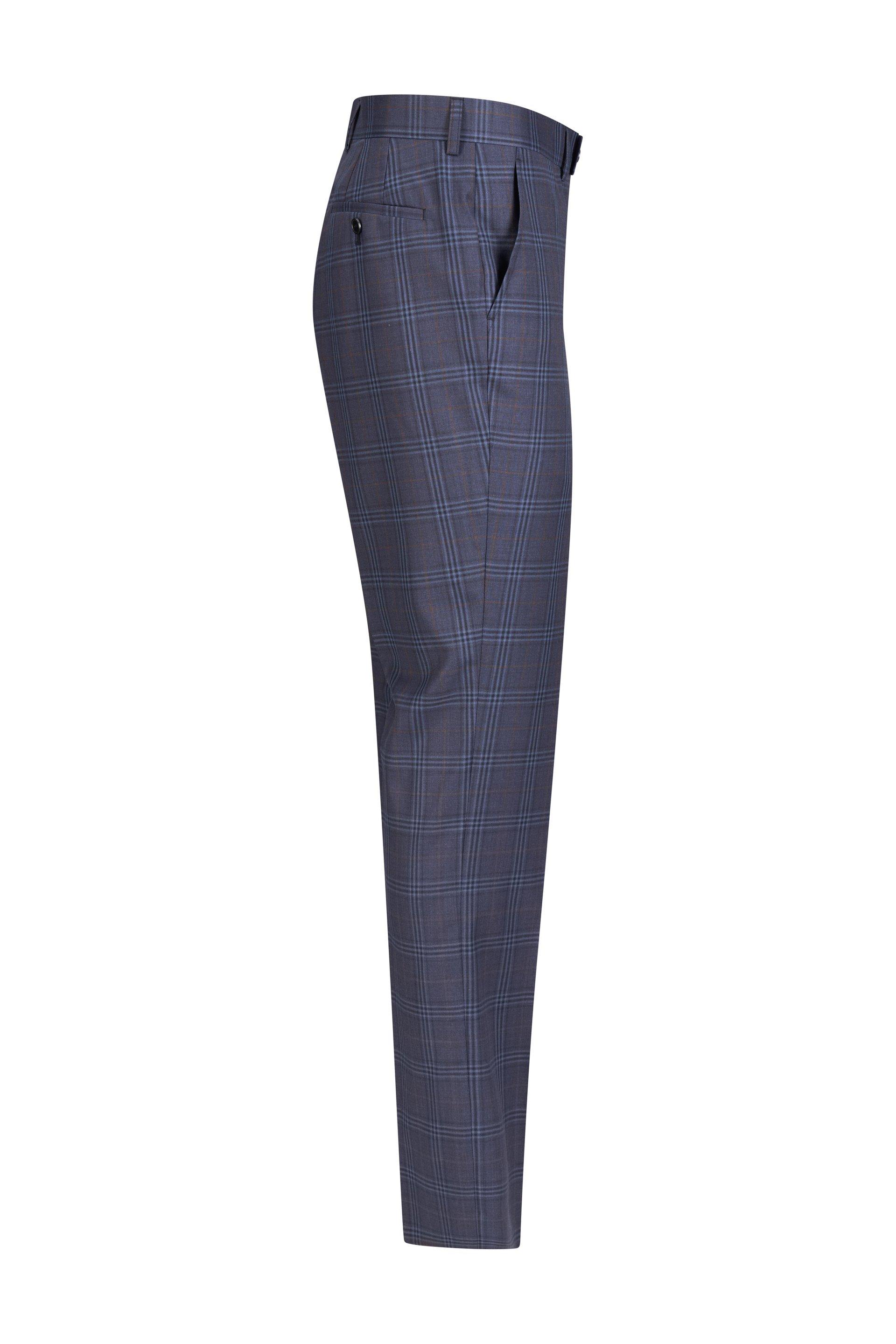 Big Check Pant Dark Blue 2