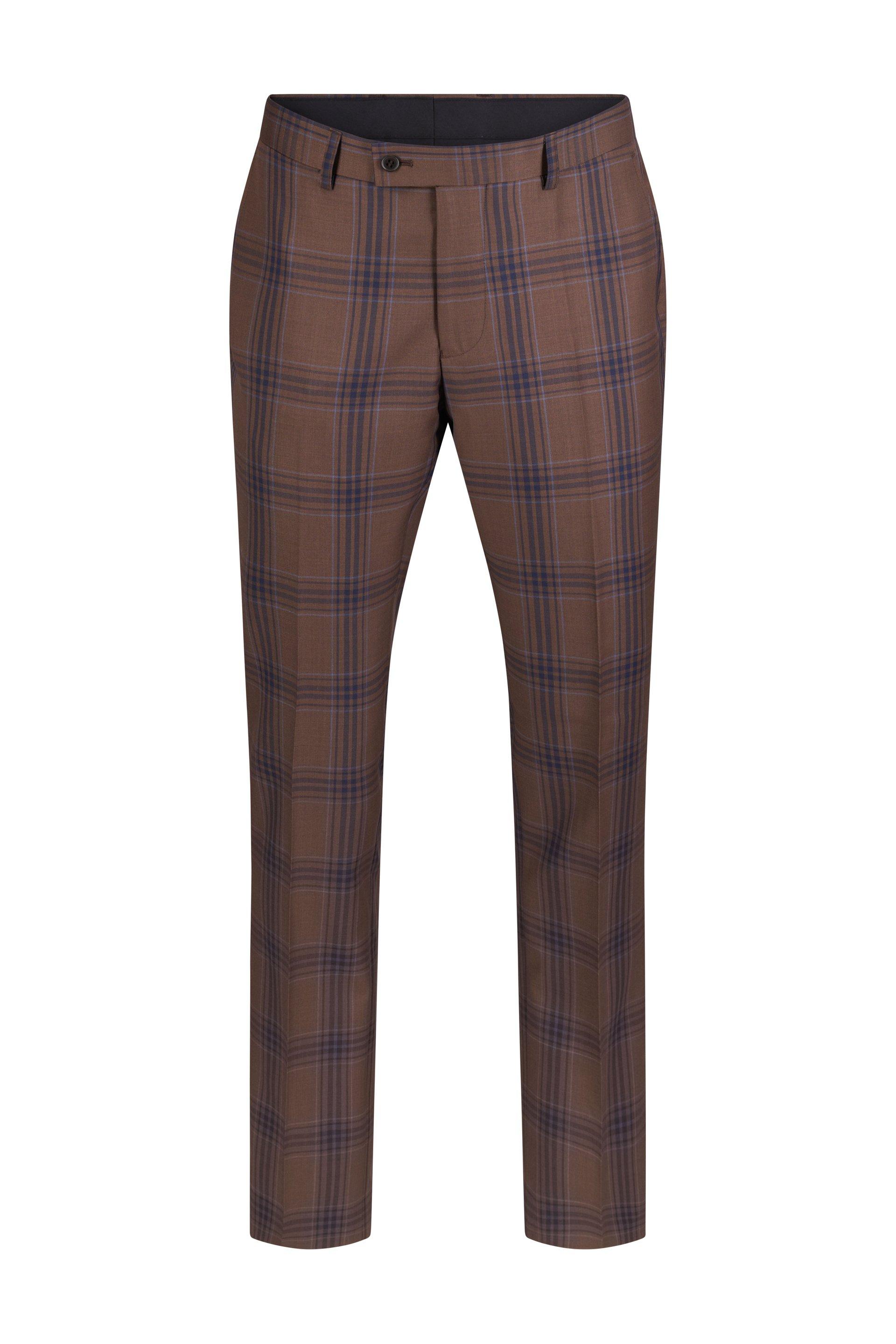 Coffe Big Check Pant Brown 1