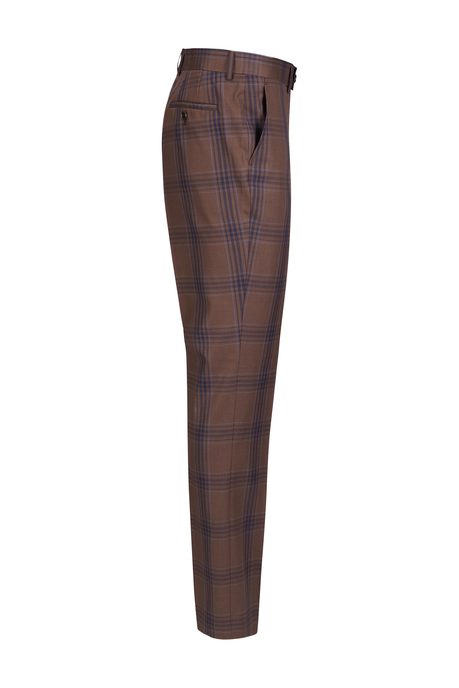 Coffe Big Check Pant Brown 2