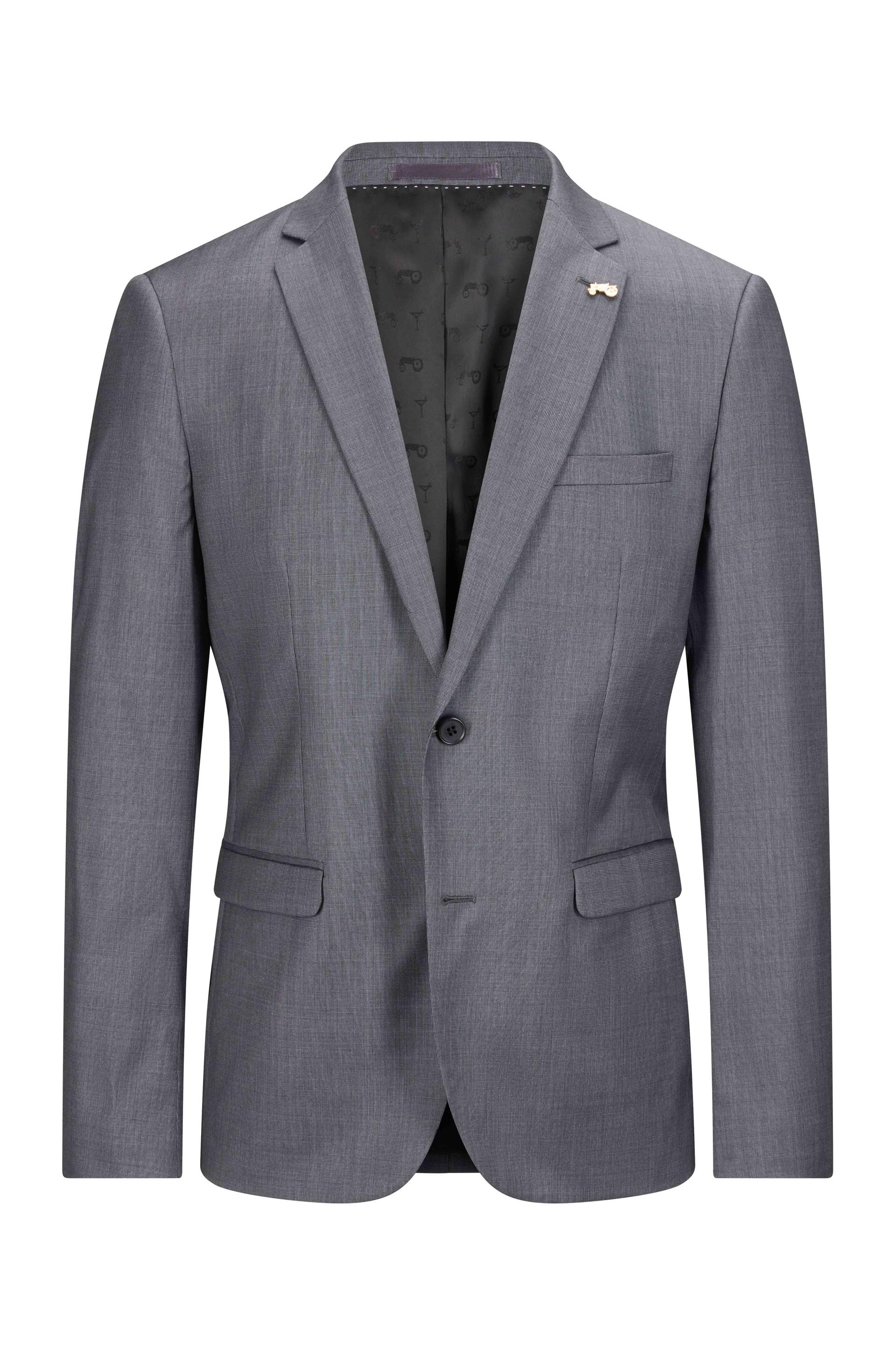 Solid Grey Jacket Grey Melange 1