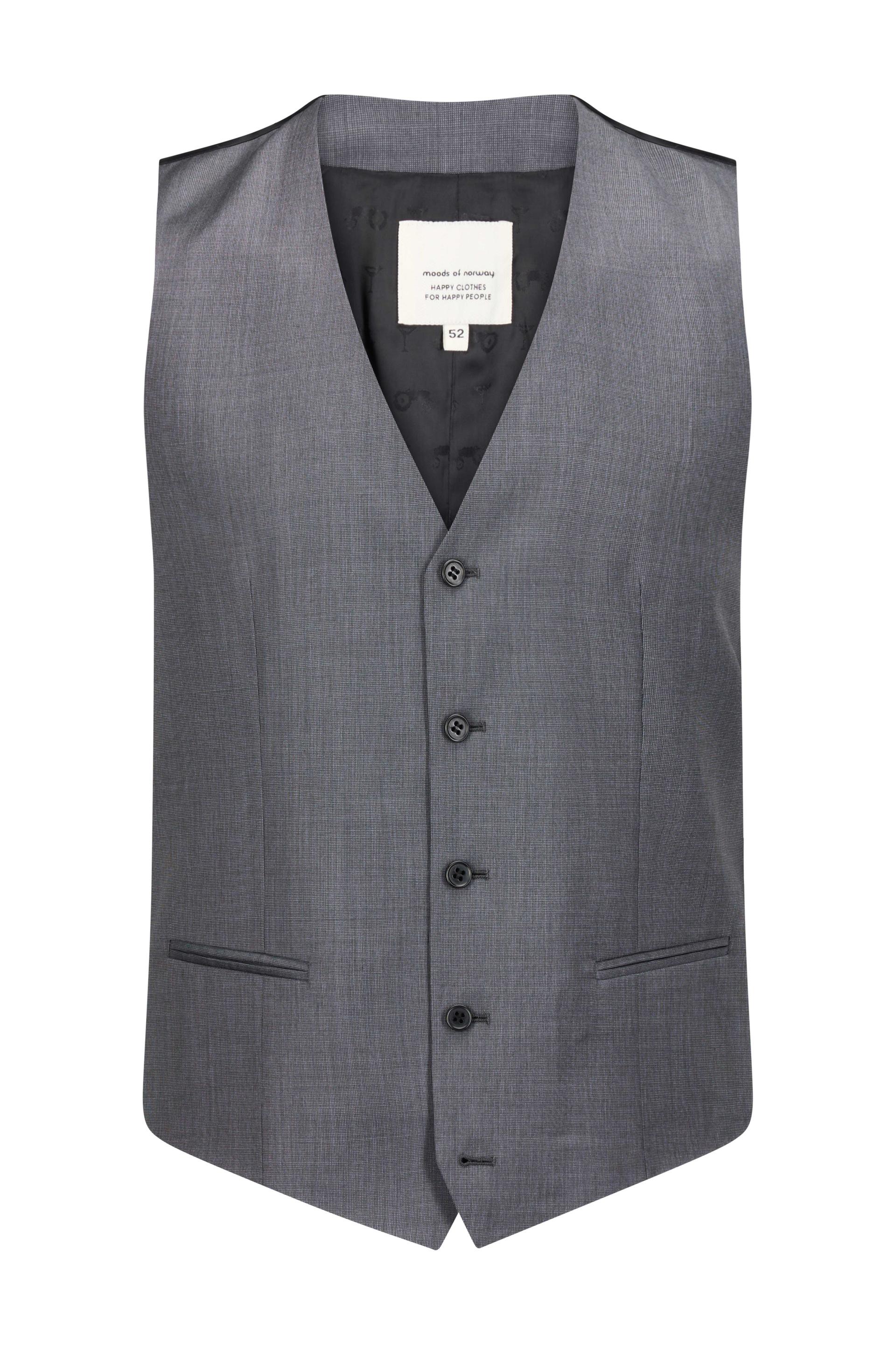 Solid Grey Vest Grey Melange 1