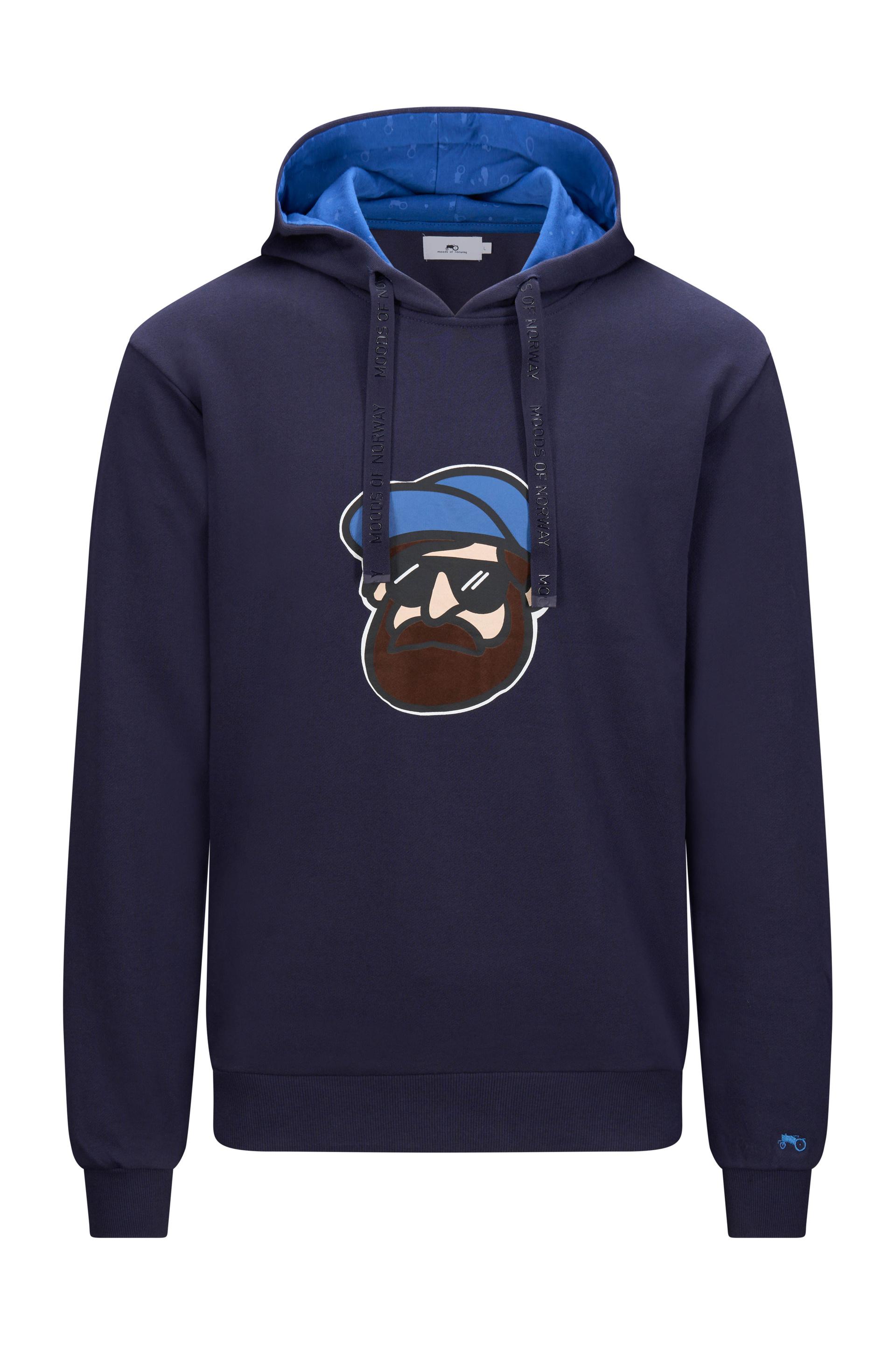Skjeggemannen Flock Hood Dark Navy 1