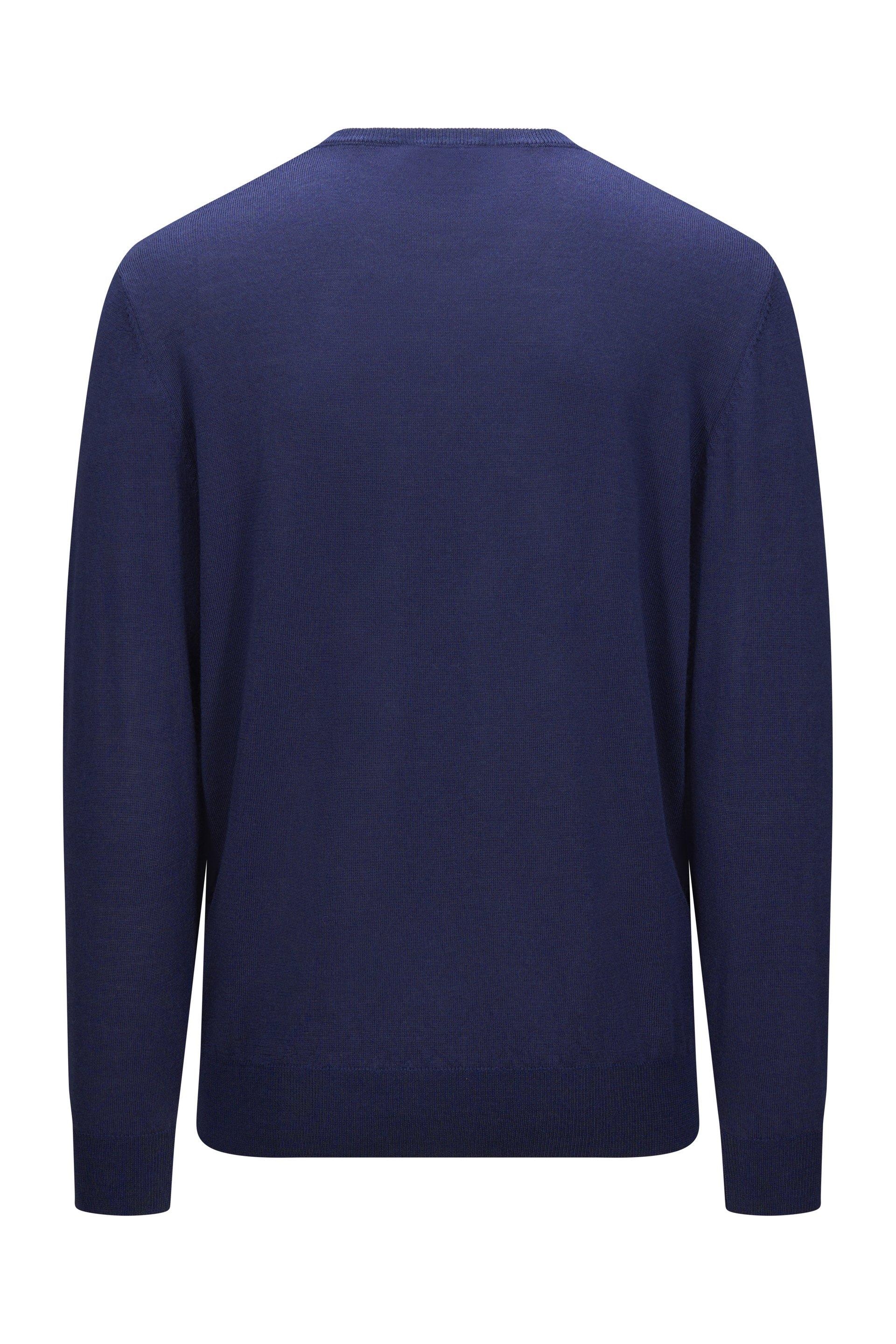 Truls Tynn Merino V-Neck Dark Navy 2