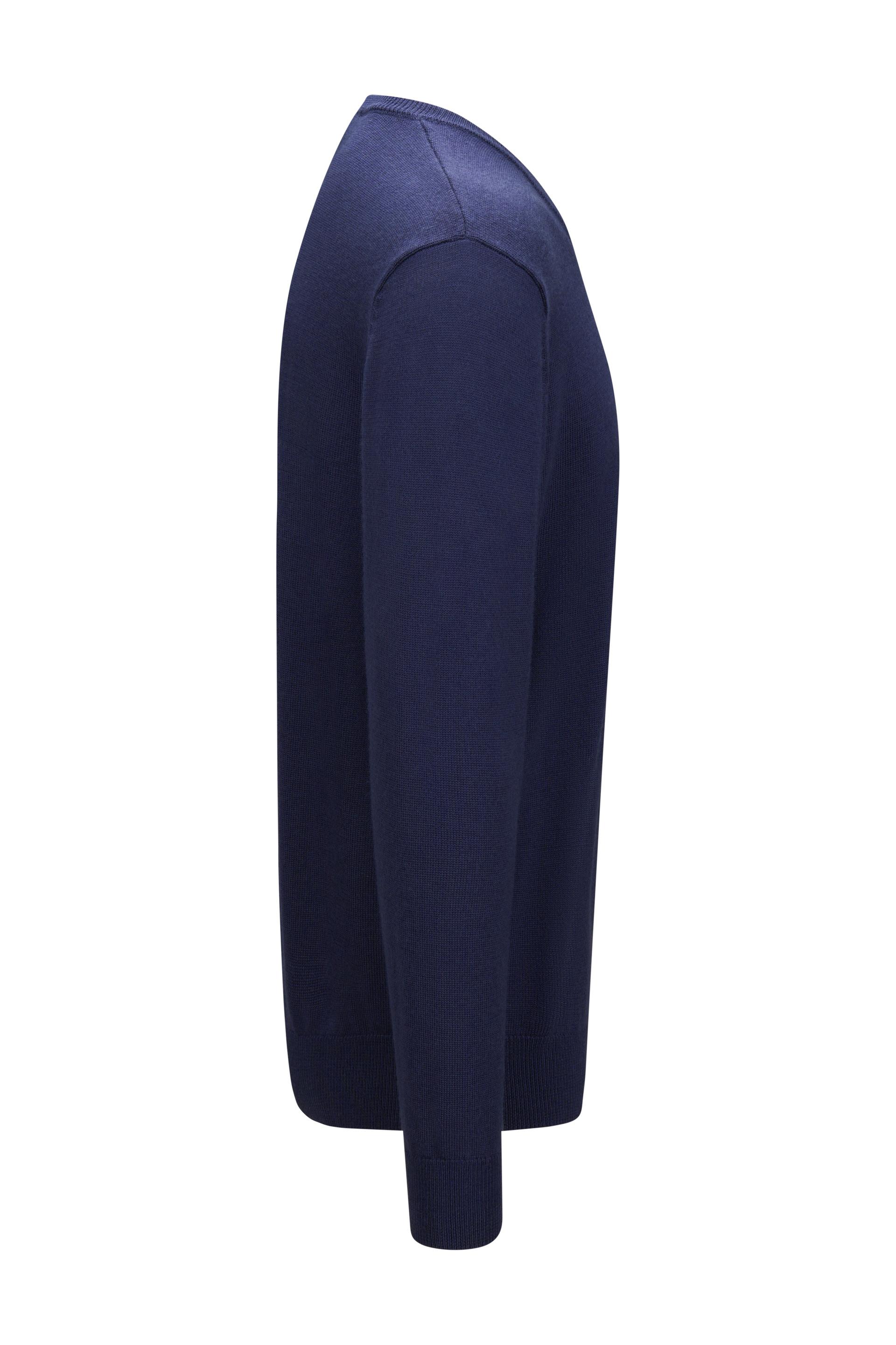 Felix Tykk Merino V-Neck Dark Navy 2