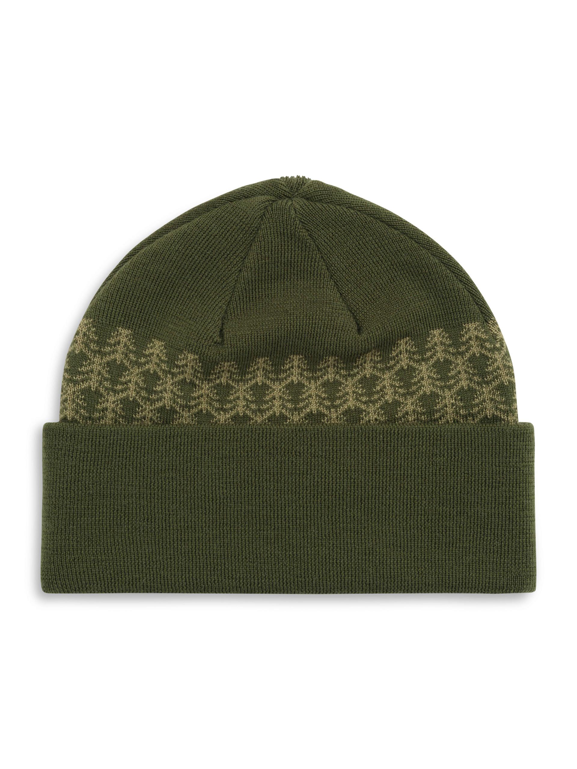 Pattern Beanie Green 2