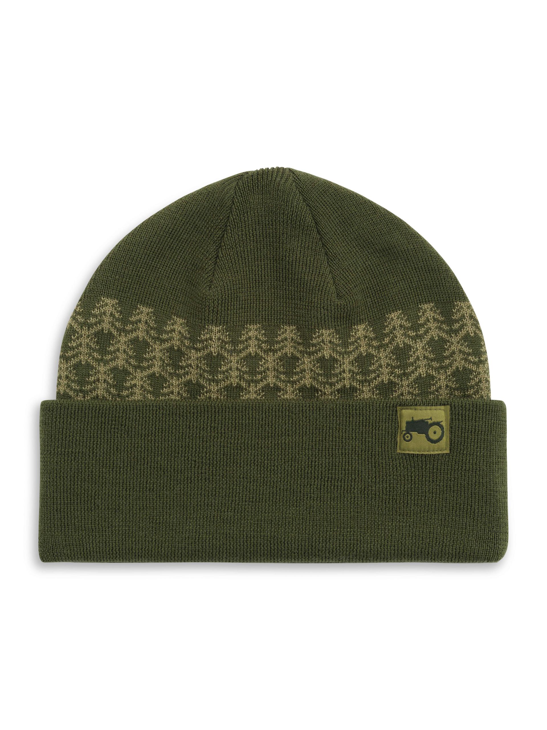 Pattern Beanie Green 1