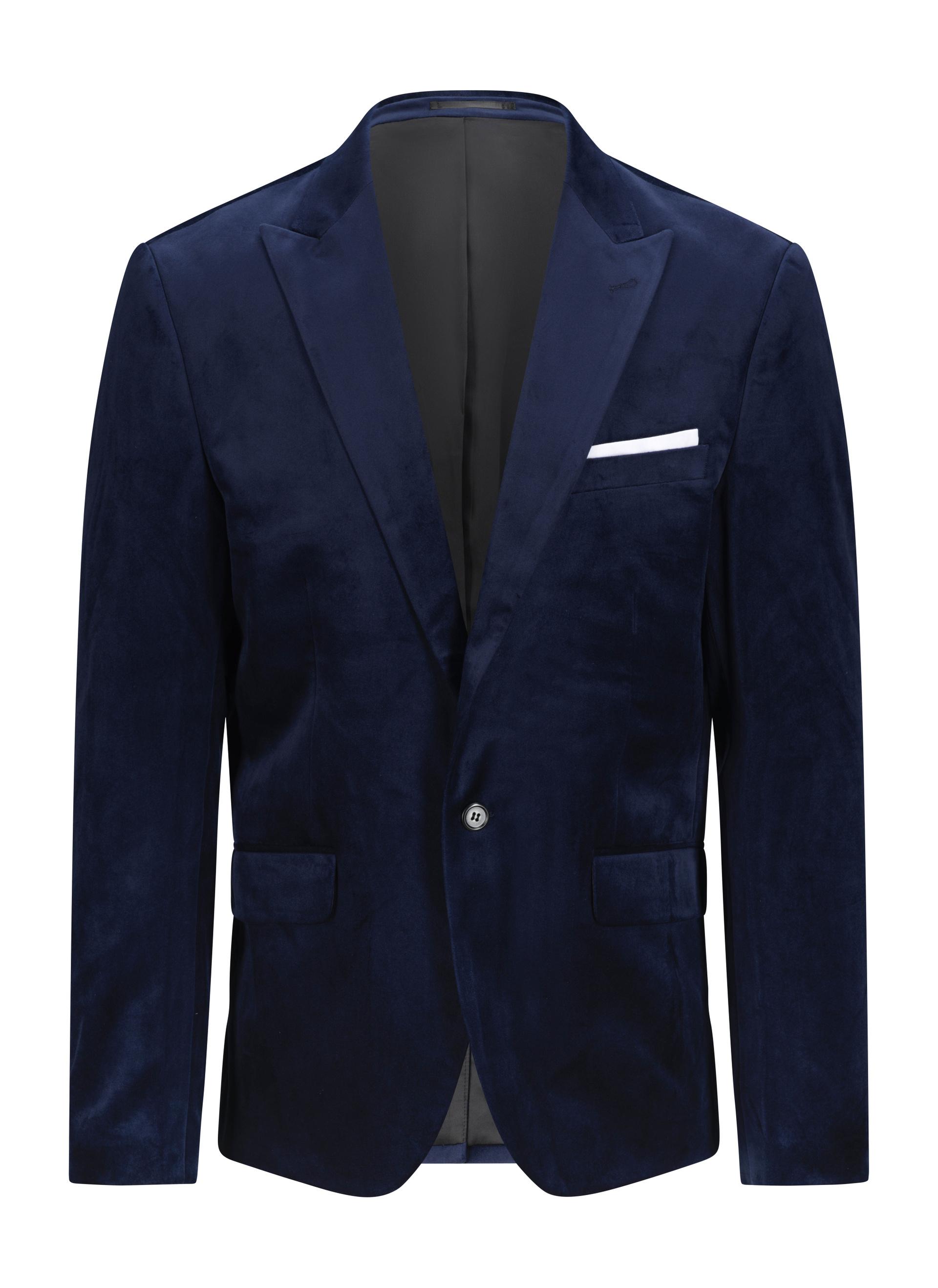 Bob Velour Blazer Dark Blue 1