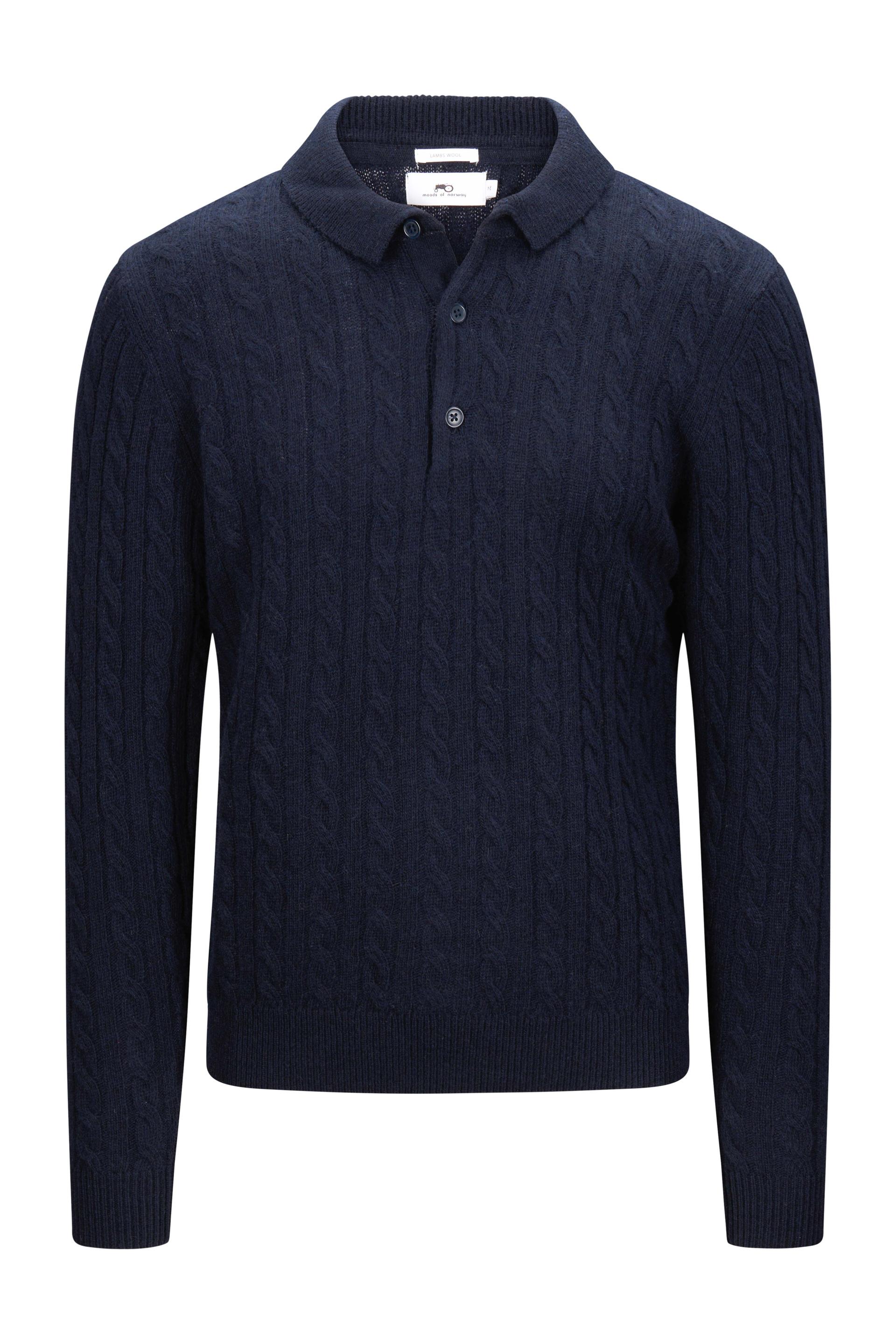 Ullgenser med knapper Navy 1
