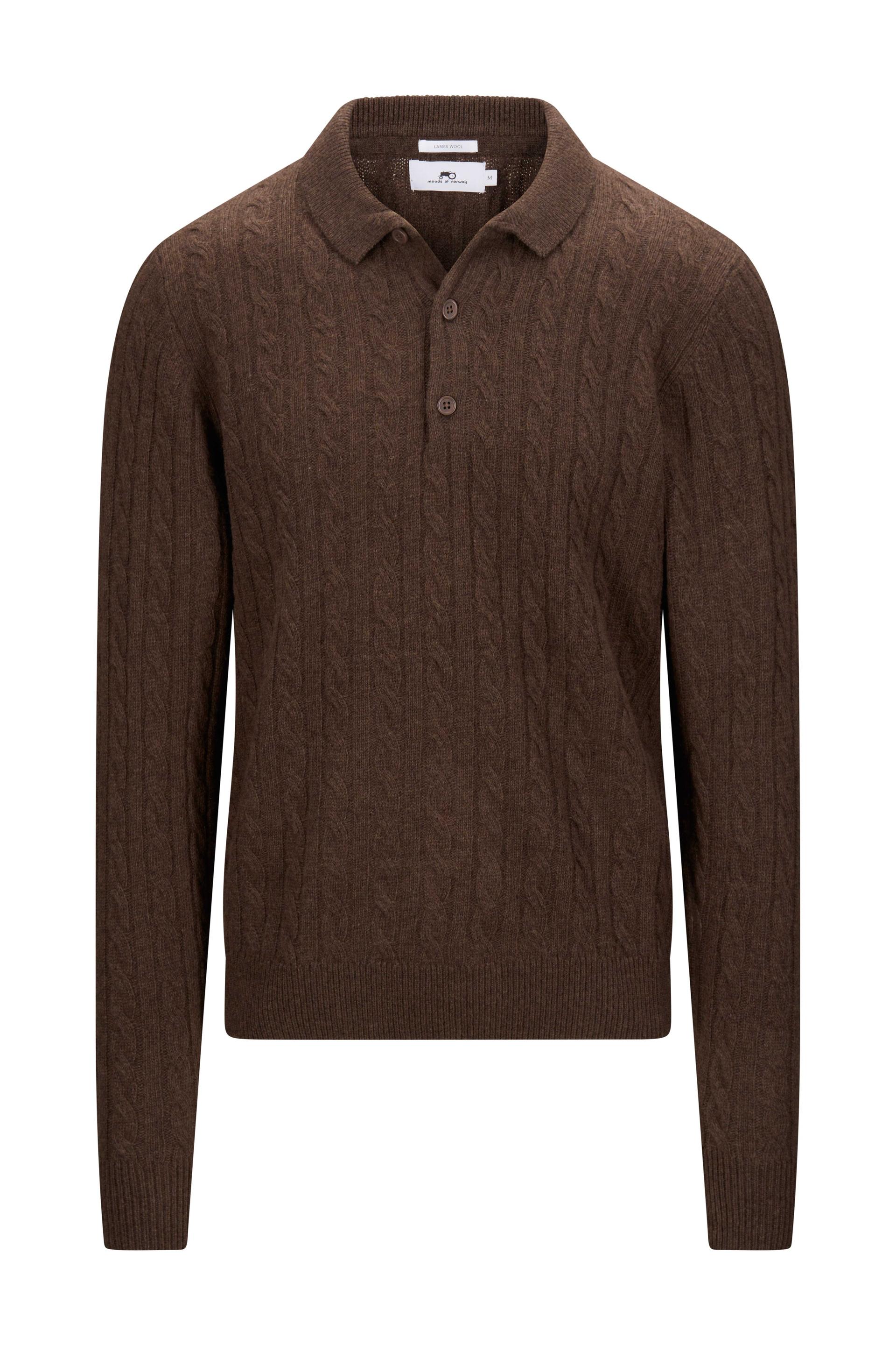 Ullgenser med knapper Dark Brown 1