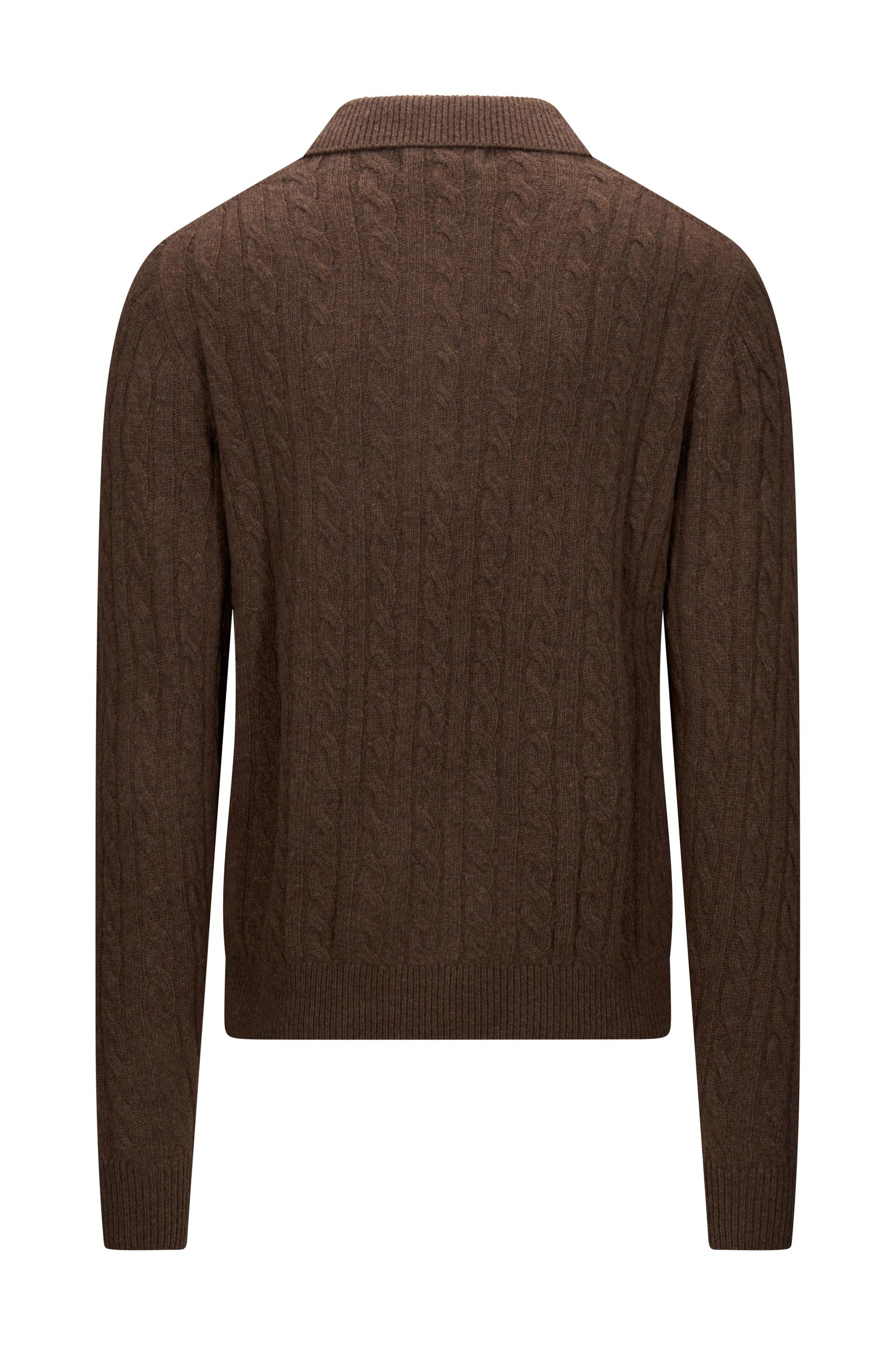 Ullgenser med knapper Dark Brown 2