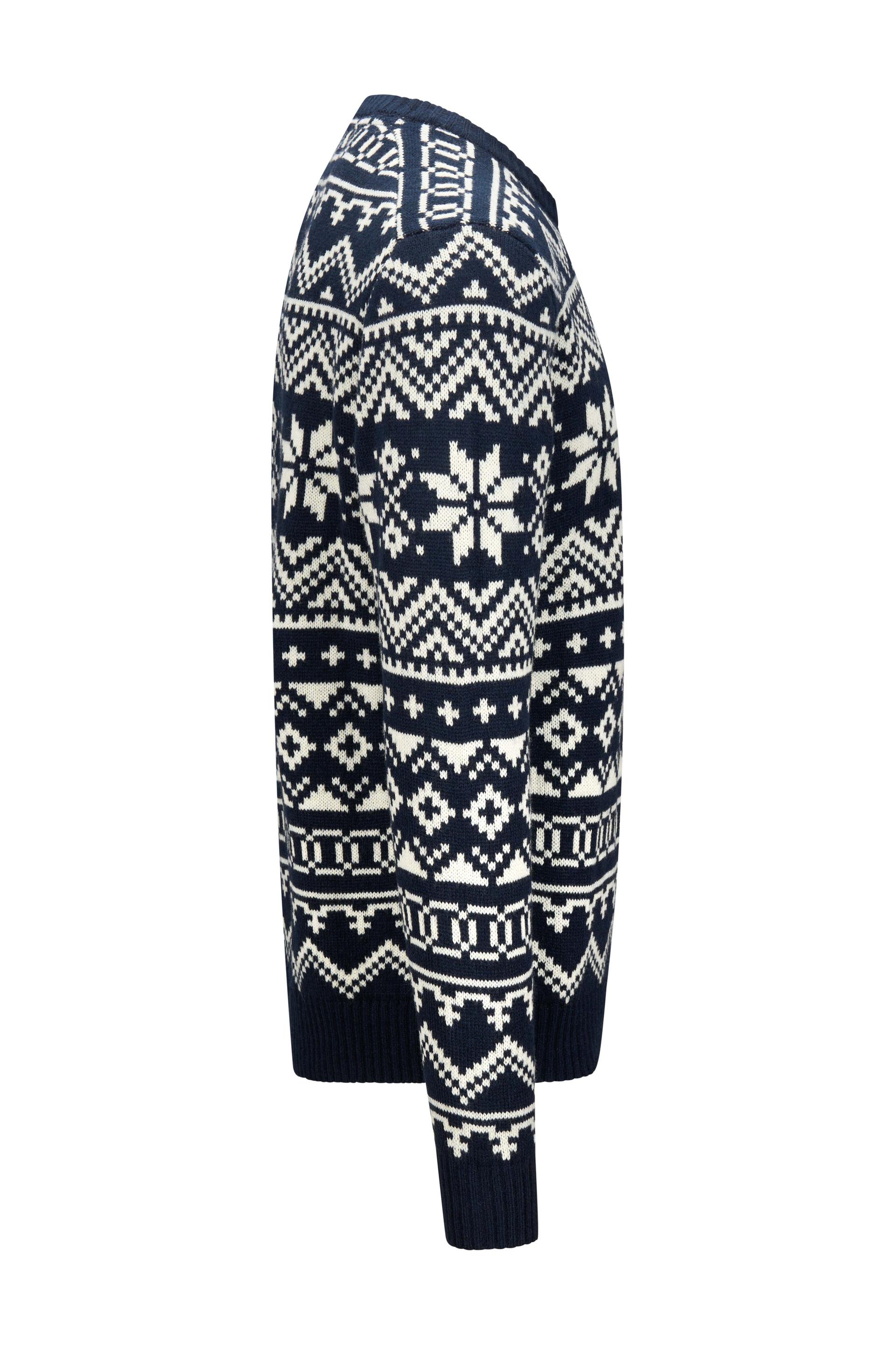 Jacquard strikkegenser