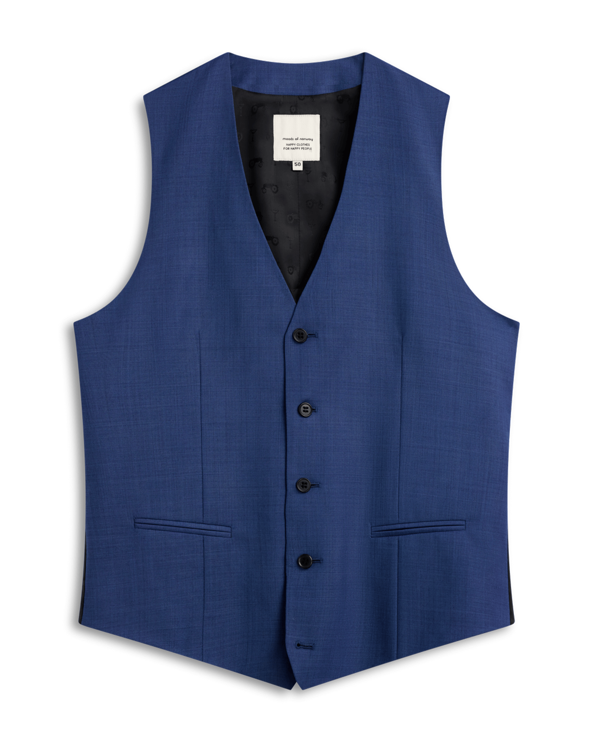 Solid Blue Vest Blue 1