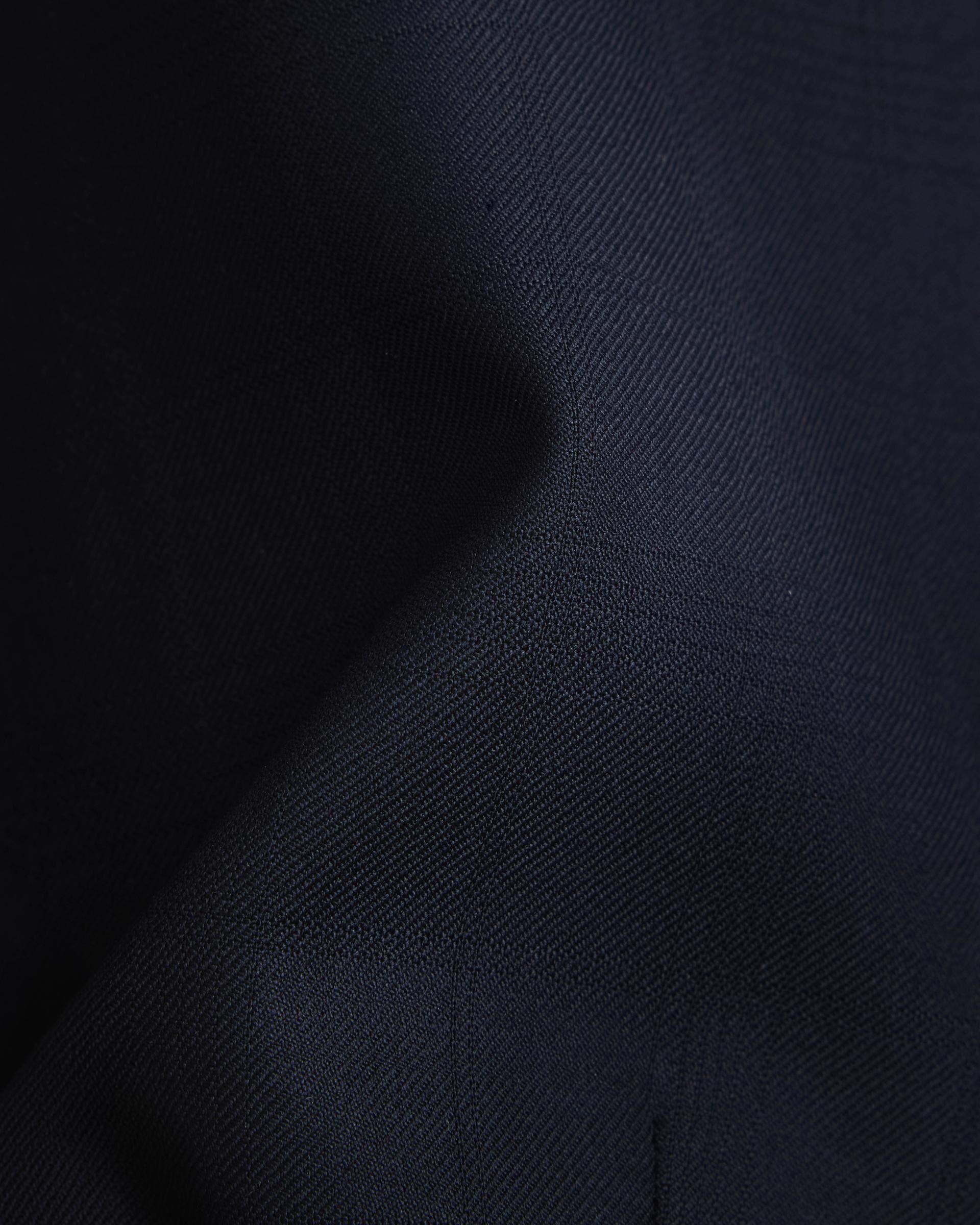 Navy Check Super 140 Vest Dark Navy 2