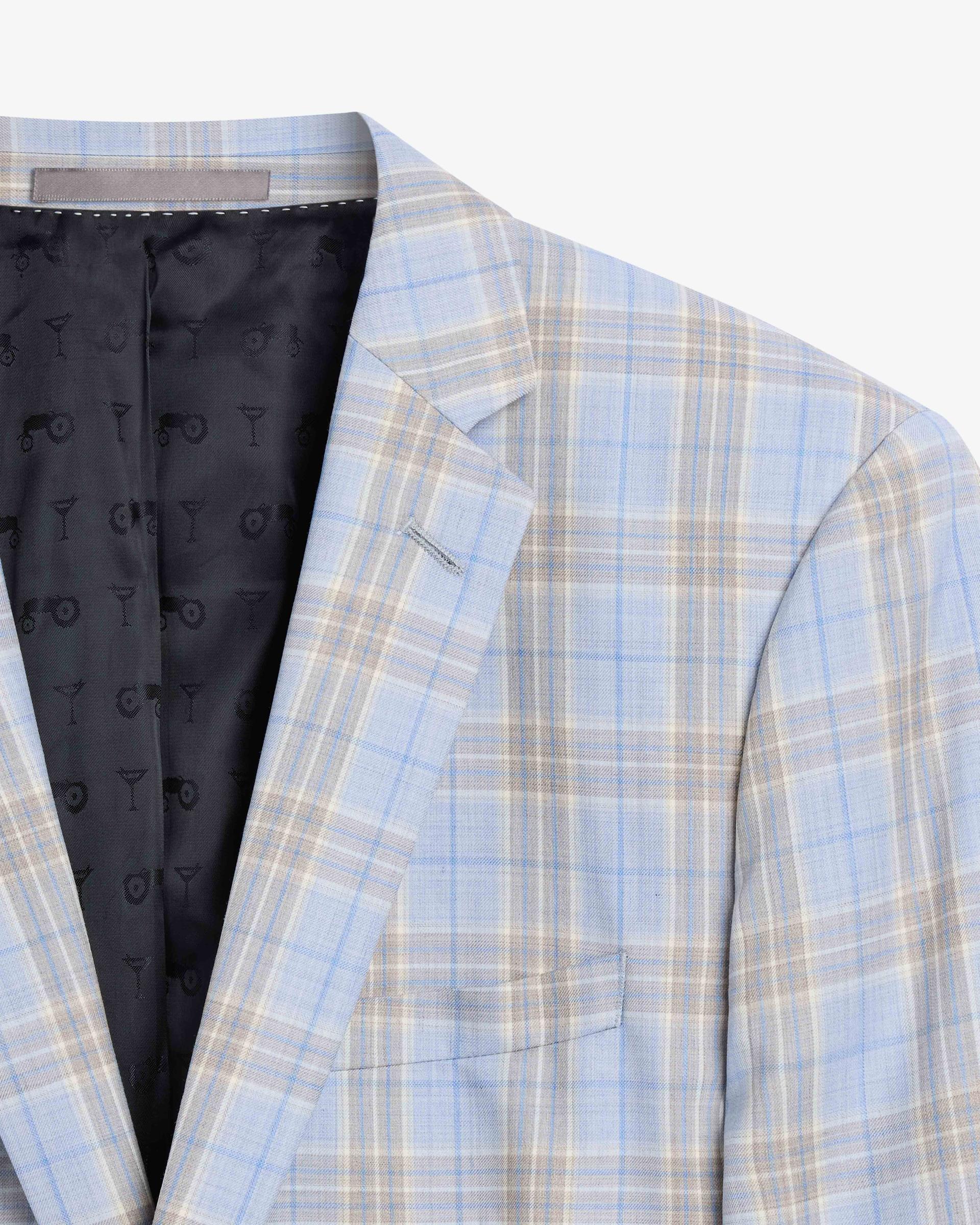Light Blue Summer Check Jacket