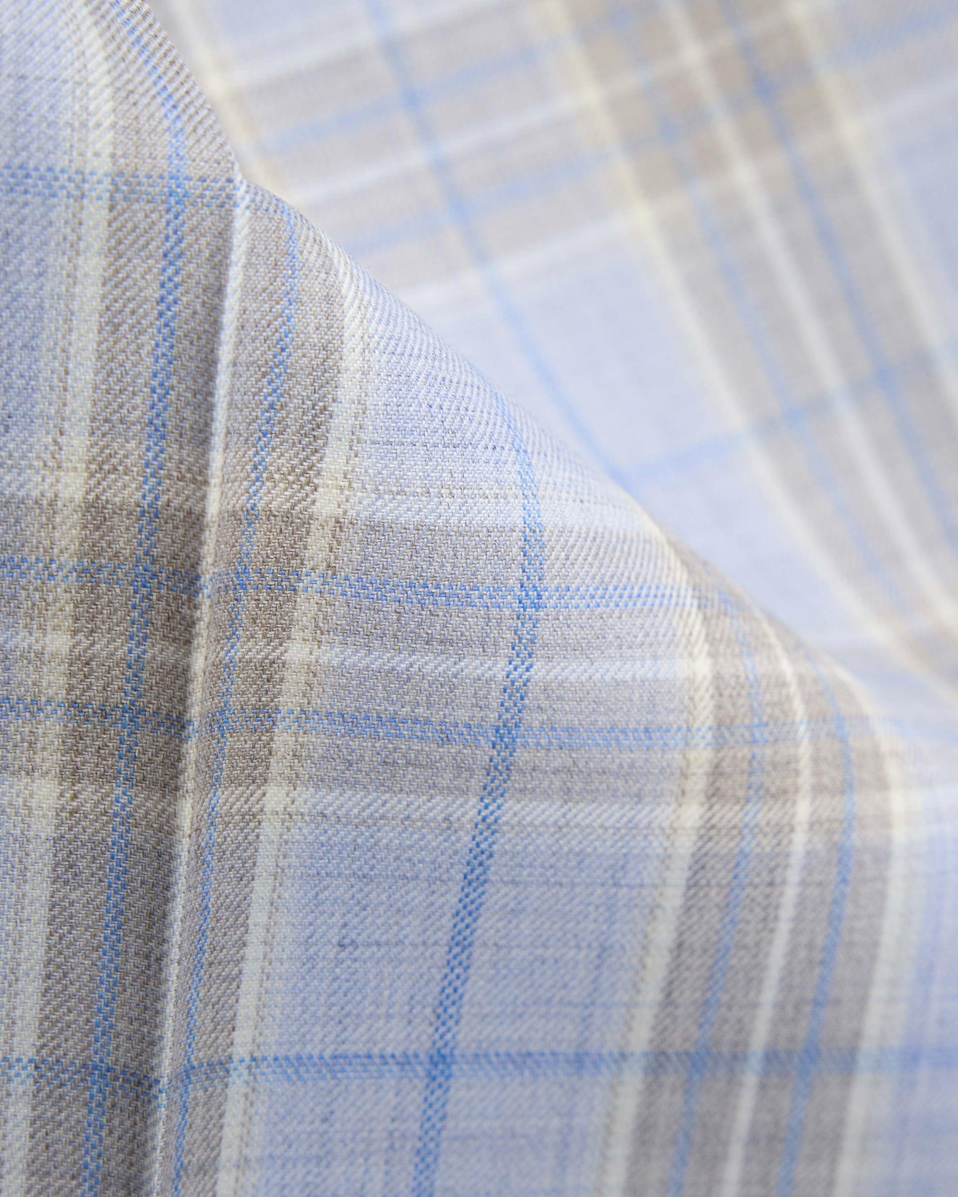 Light Blue Summer Check Pant Light Blue 2