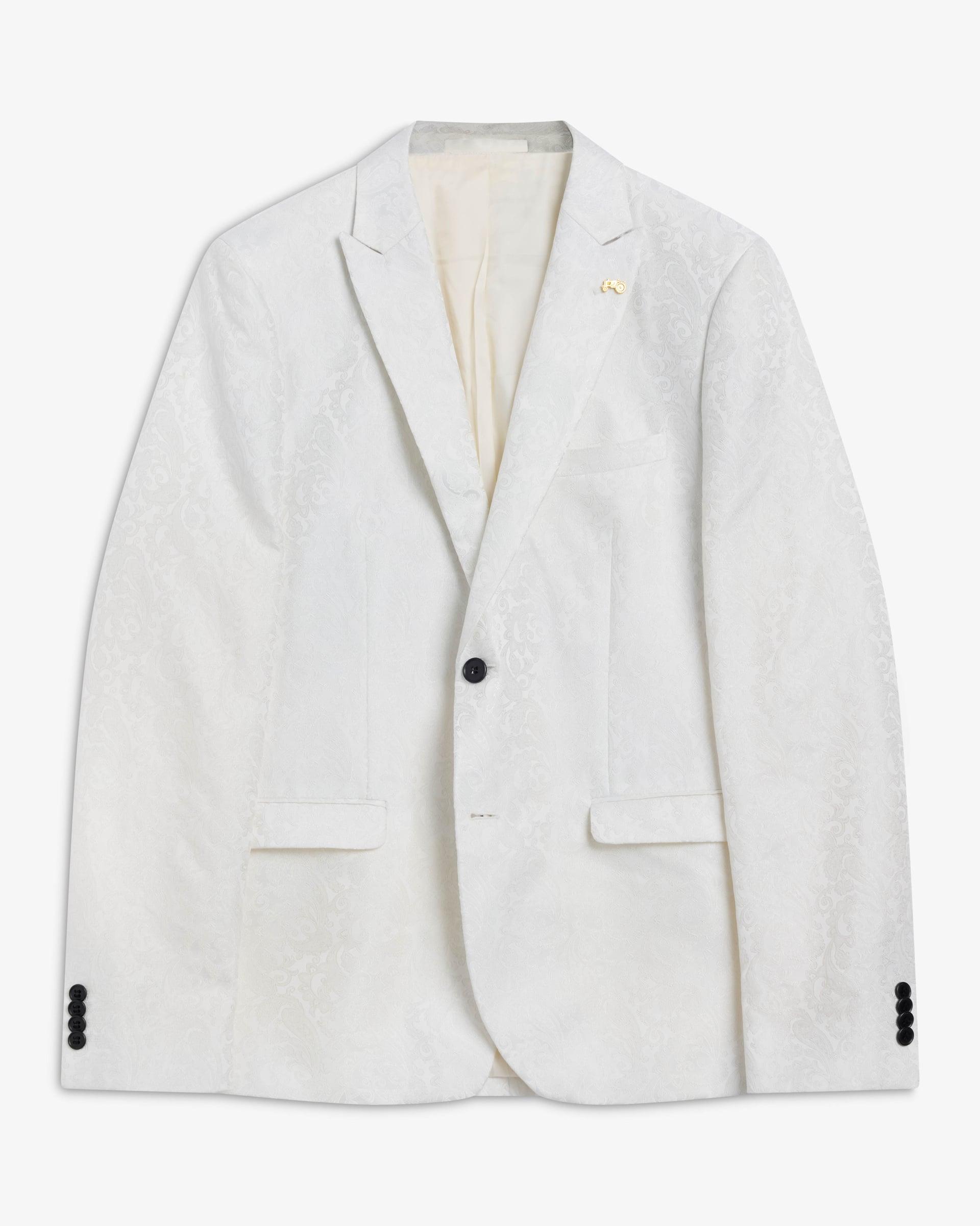 White Jaquard Jacket