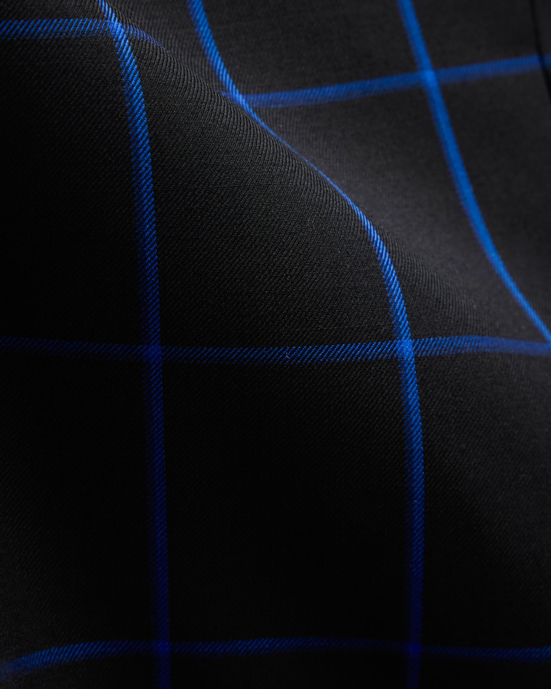 Black Bright Blue Jacket Black 2