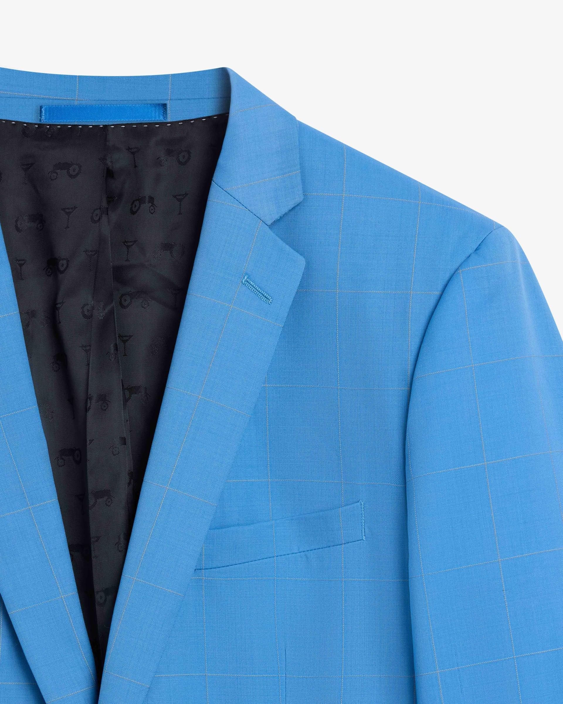 Bold Blue Check Jacket