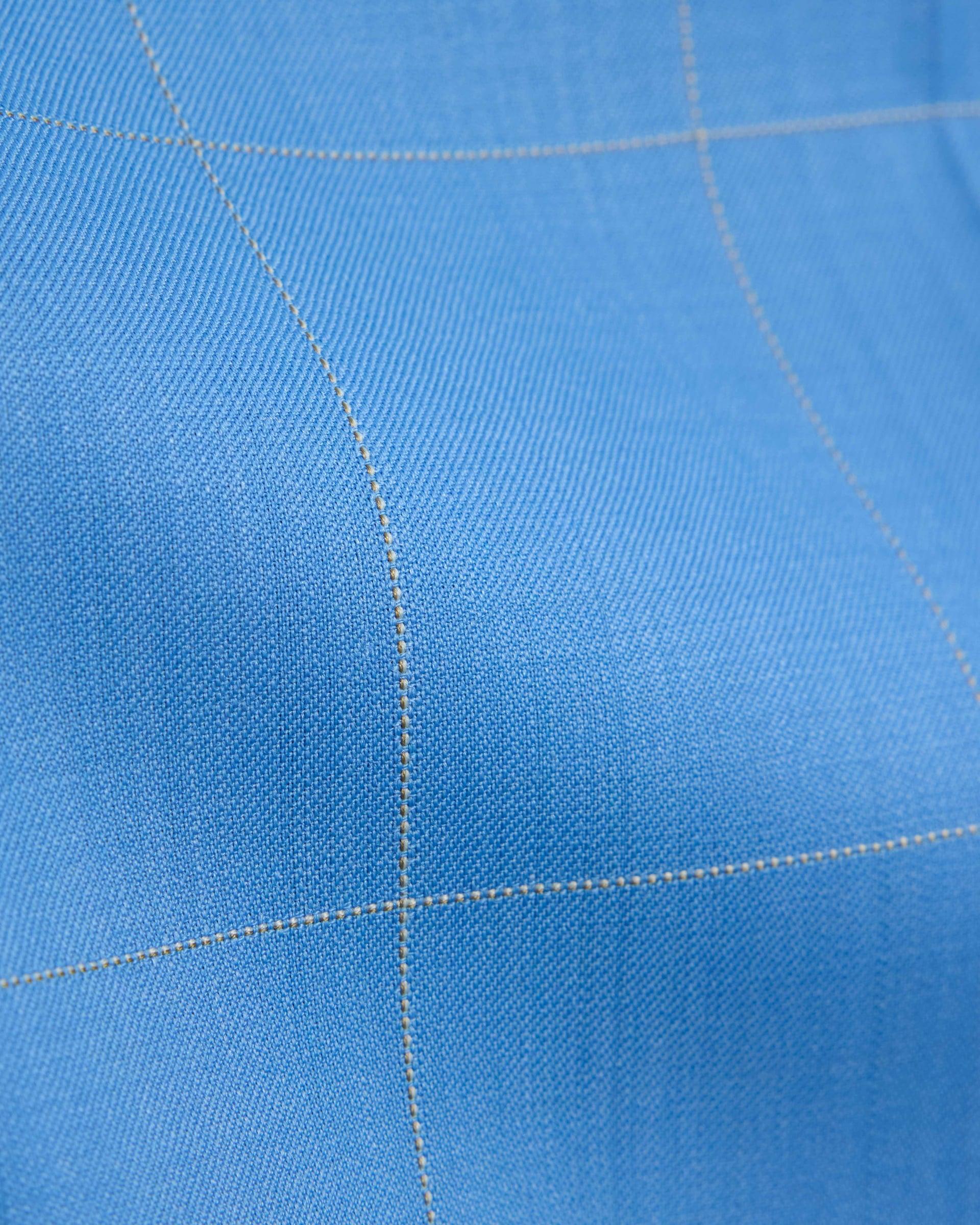 Bold Blue Check Pant Blue 2