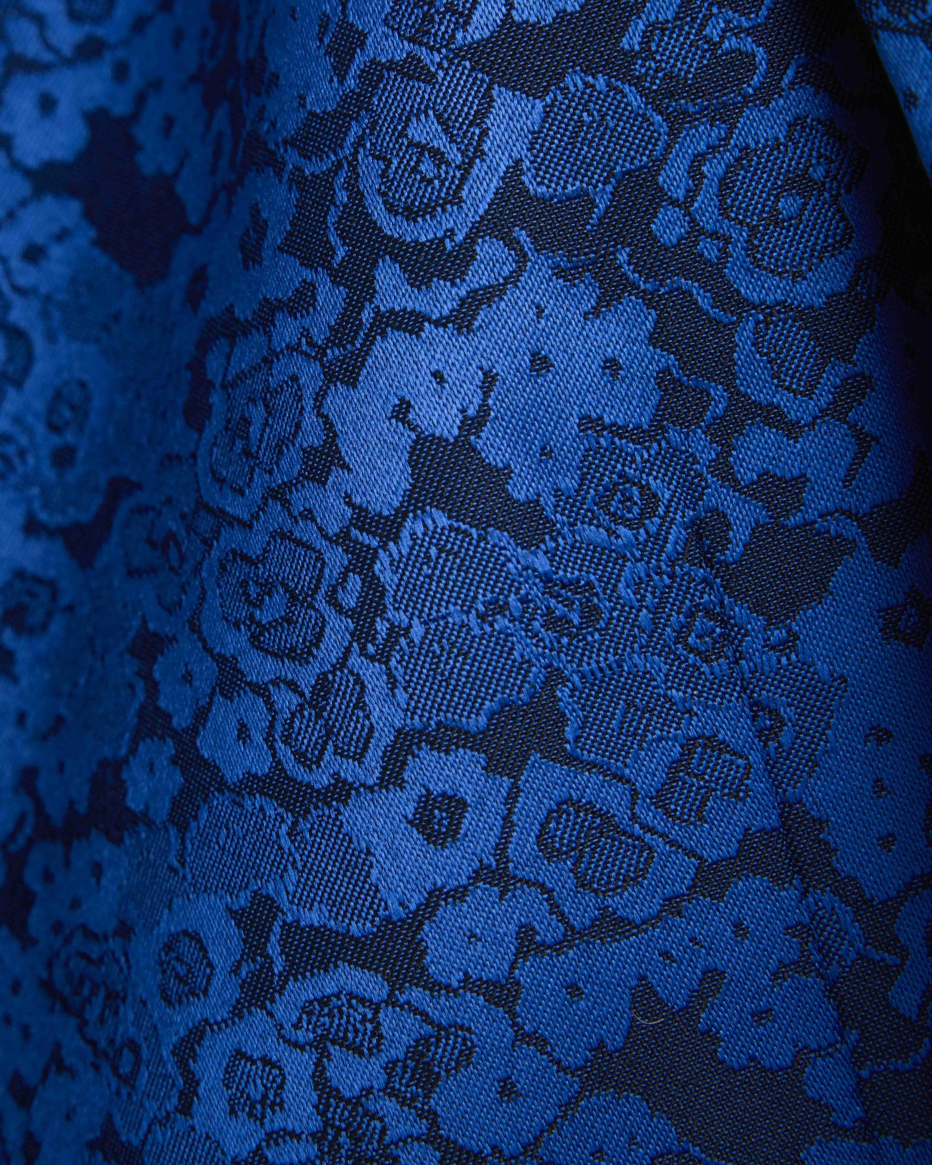 Blue Pattern suit Jacket Blue 2