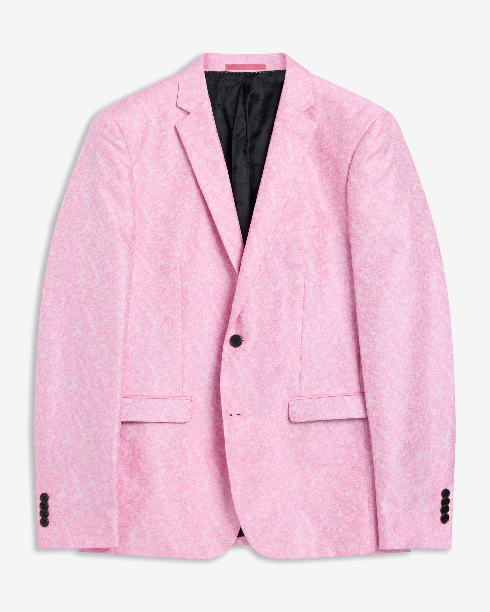 Pink Jaquard Jacket