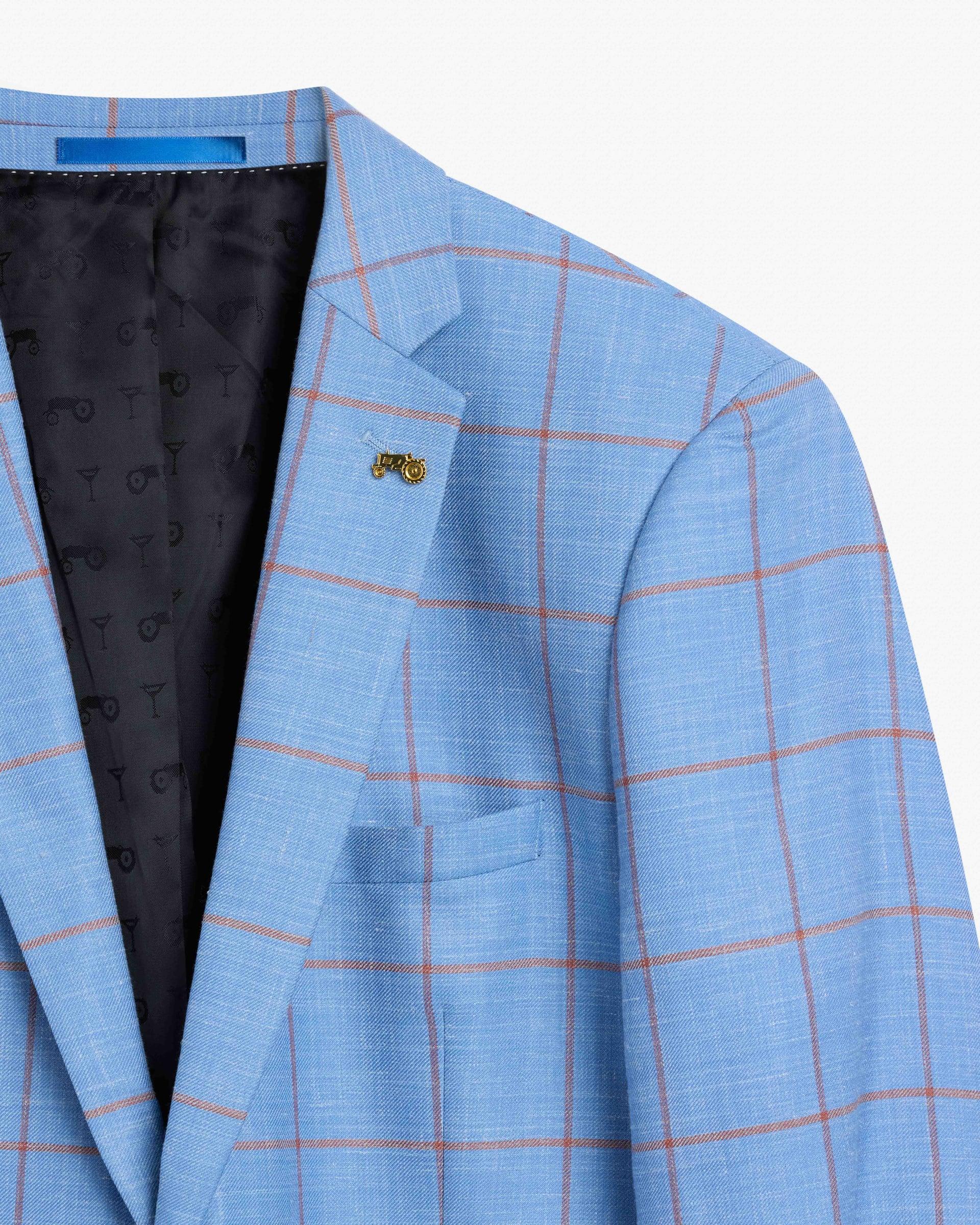 Light Blue Super 160 Jacket