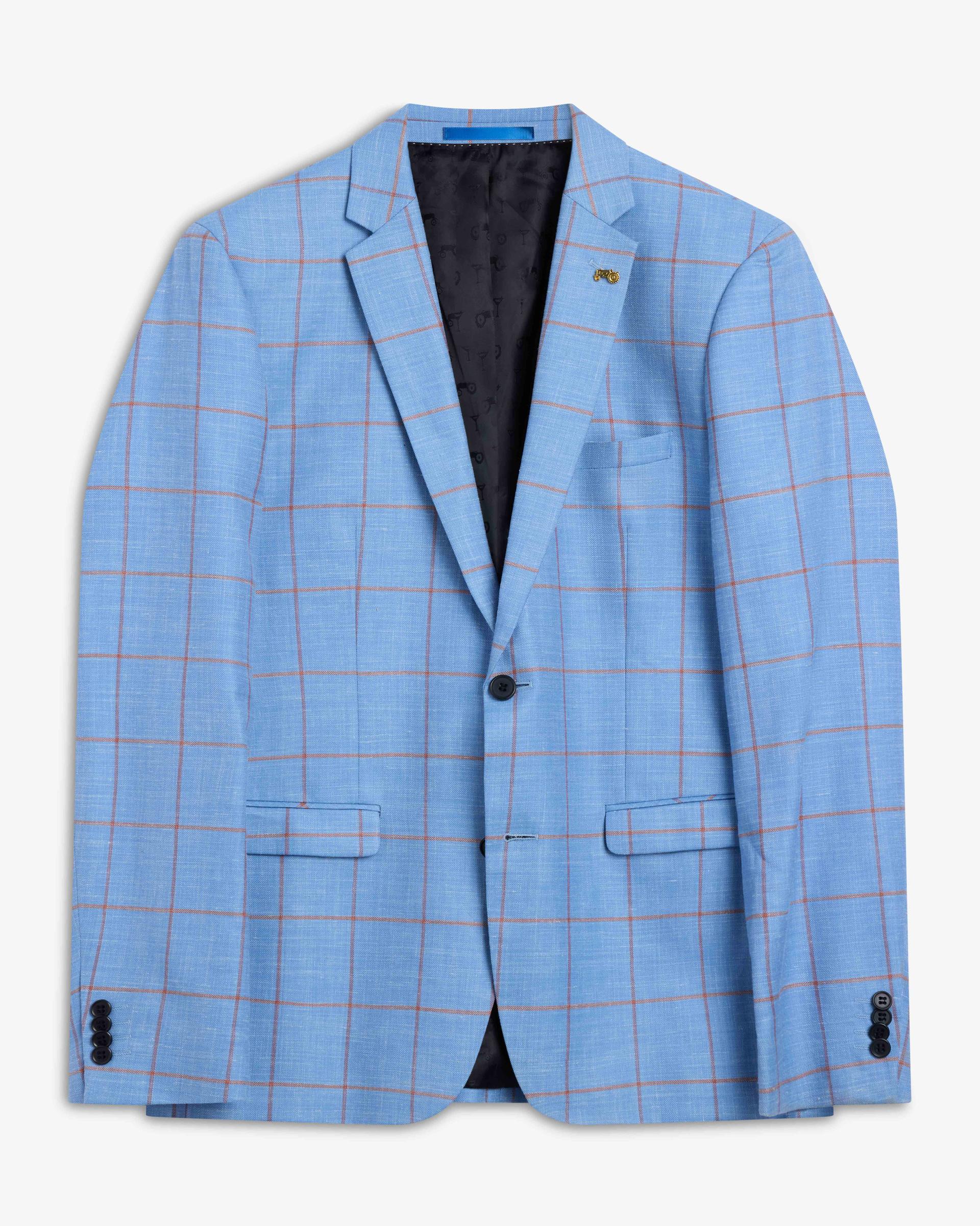 Light Blue Super 160 Jacket
