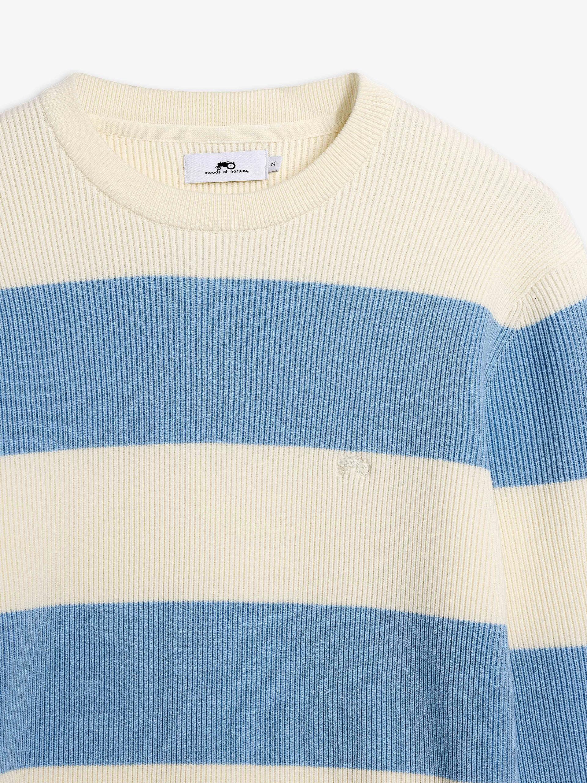 Geir Stripe Genser Light blue 2