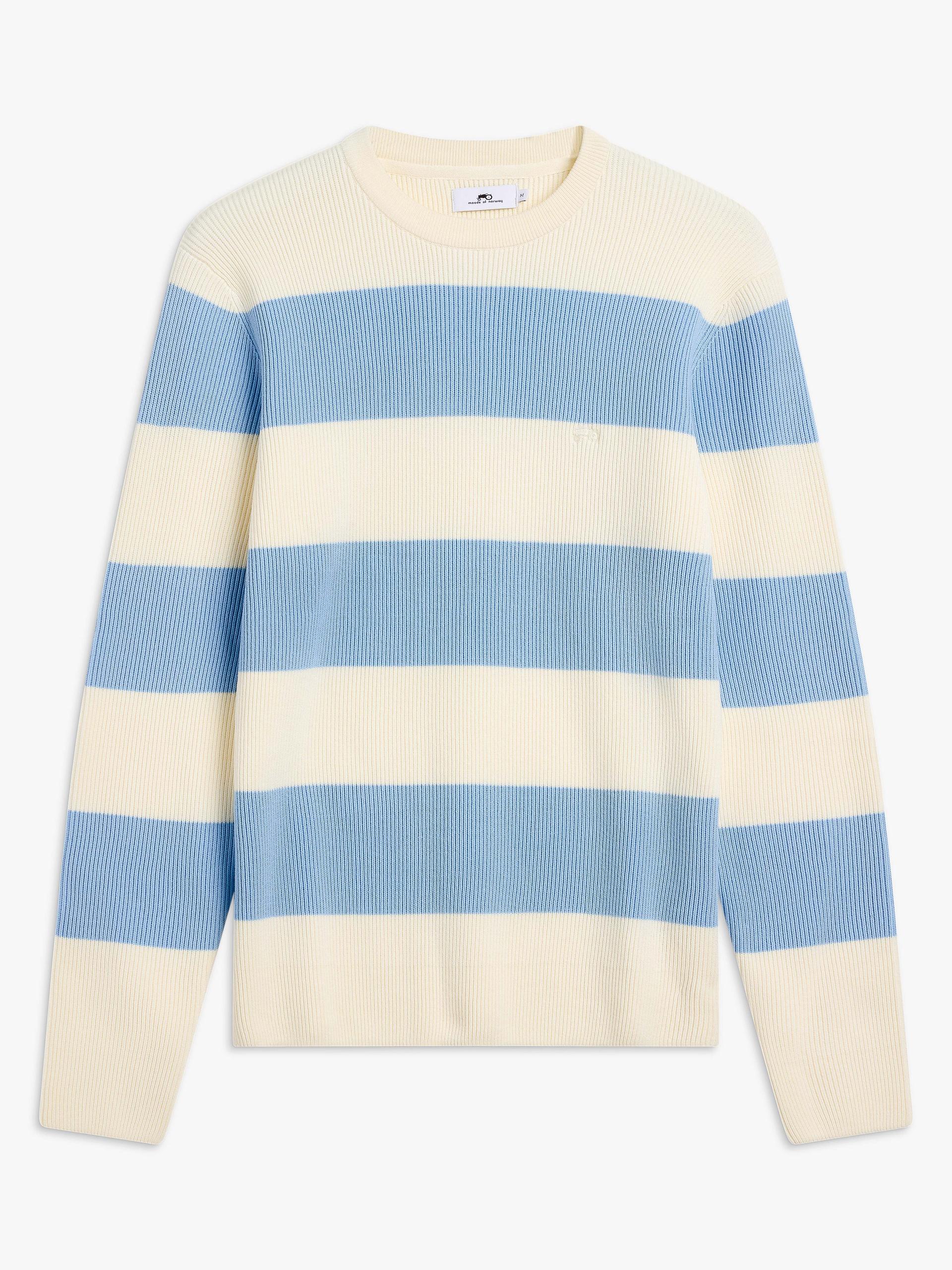 Geir Stripe Genser Light blue 1