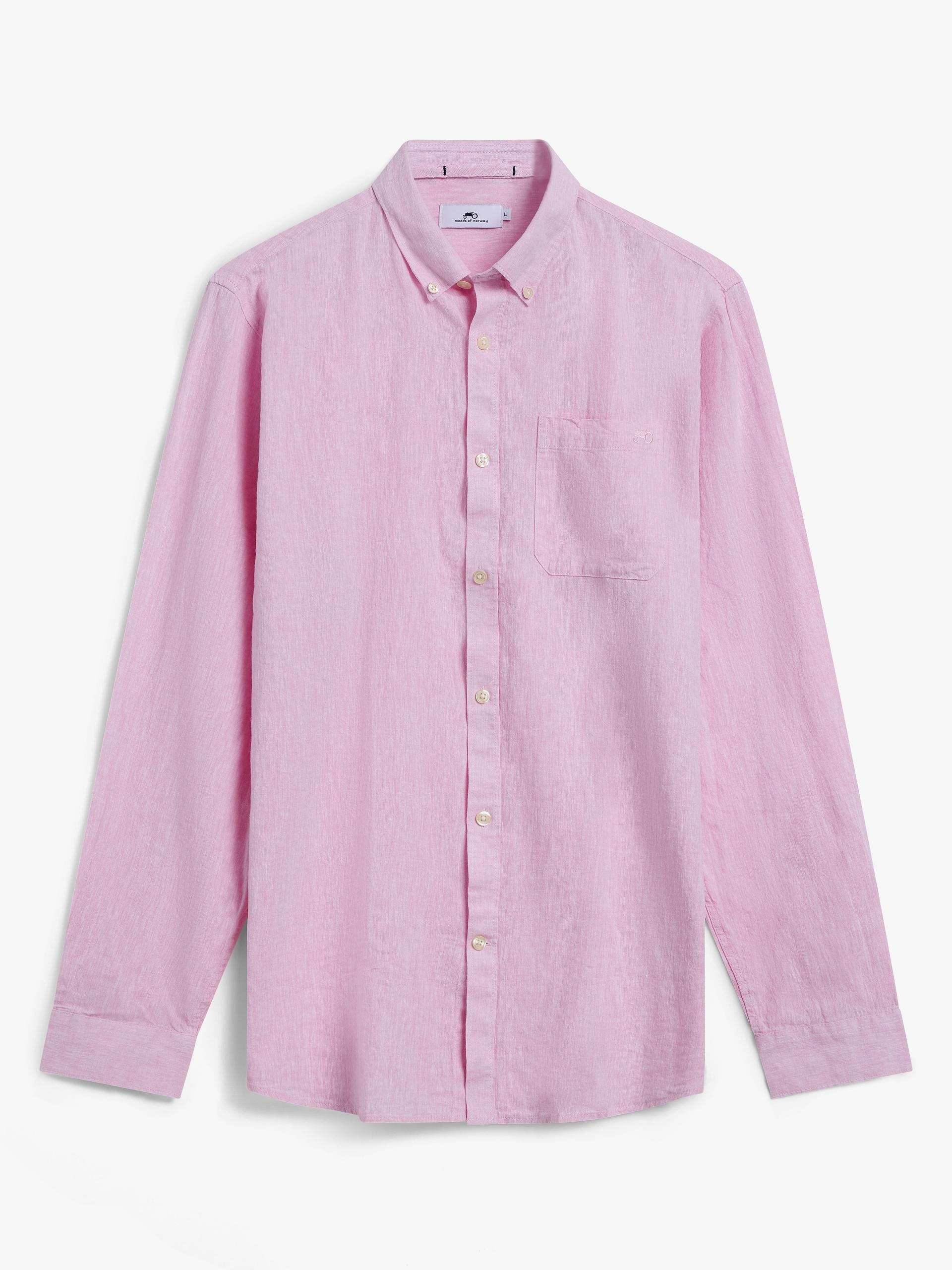 Sommer Lin Skjorte Pink 1