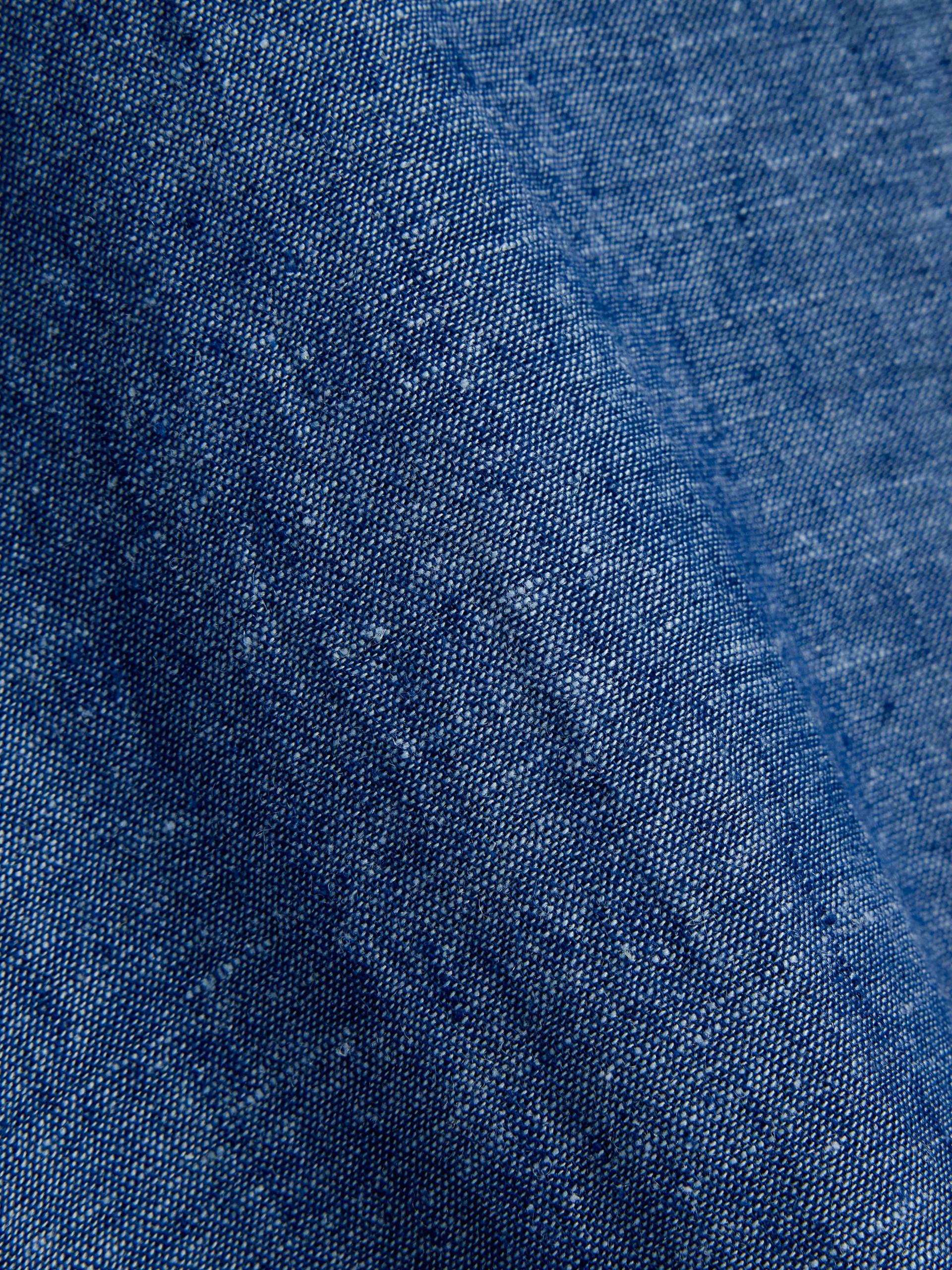 Sommer Lin Skjorte Navy 2