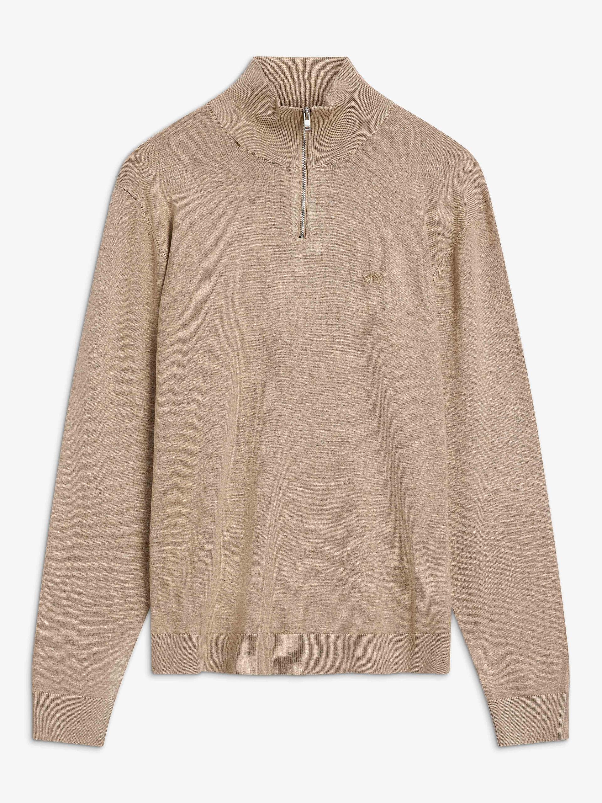 Thomas Half Zip Sand 1