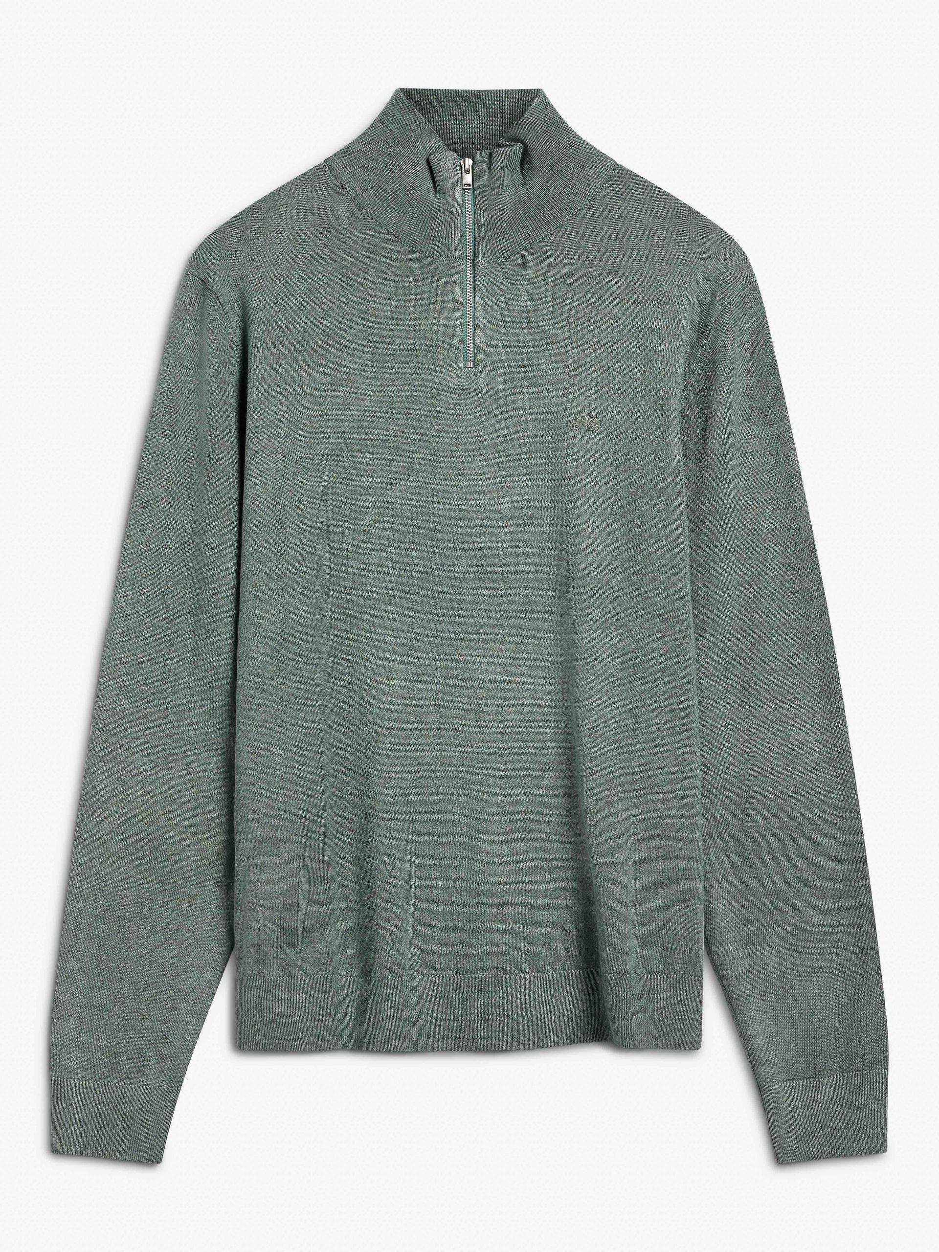 Thomas Half Zip Light Green 1